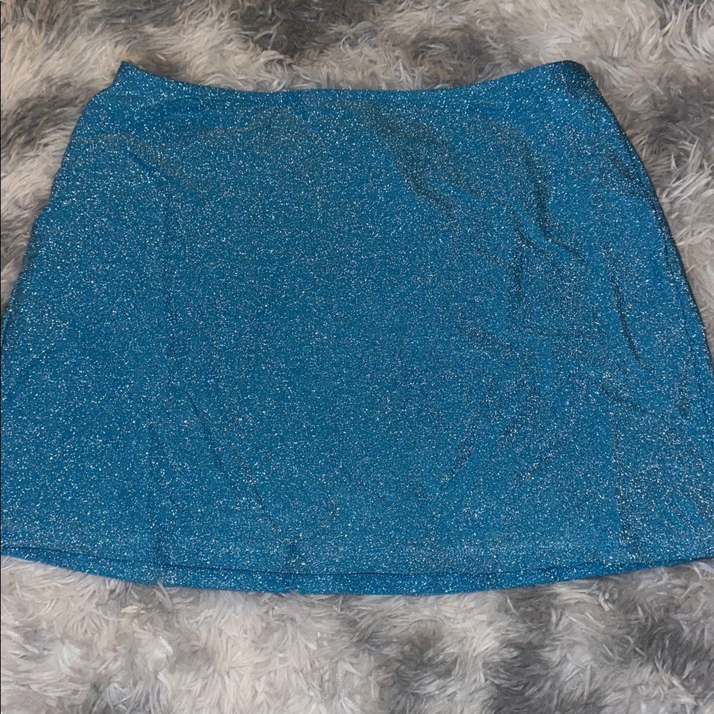 Victorias Secret Shimmer Swim Skirt - Bright Marine - Medium NWOT